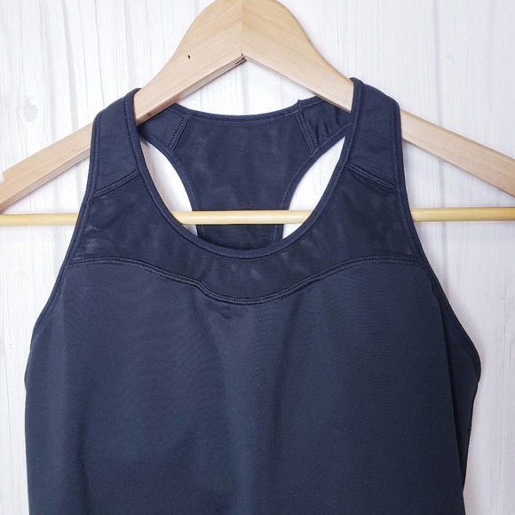 Athleta Spiral Support Active Tank Top Sise S Strappy Racerback Removable Pads - Picture 3 of 10
